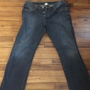 Lucky Jeans slim bootlegs size 34 button fly